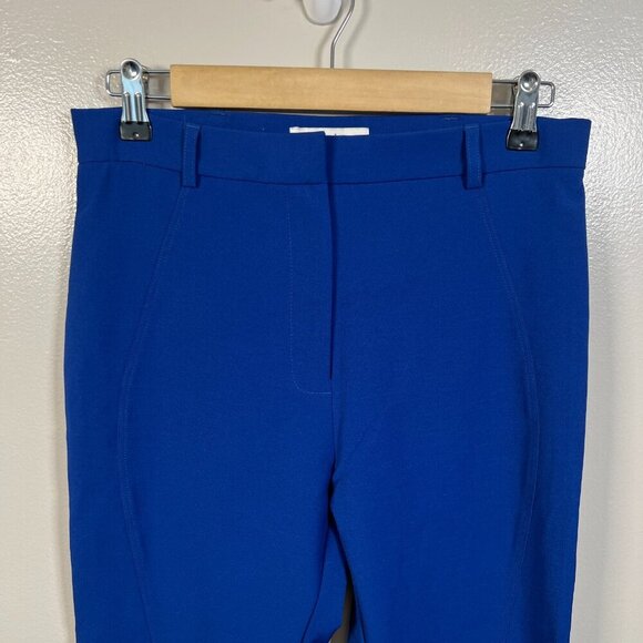 Sandro Paris Ankle Zip Pants Size 40 US 8 Cobalt Blue Skinny Work Career Office - Picture 4 of 9
